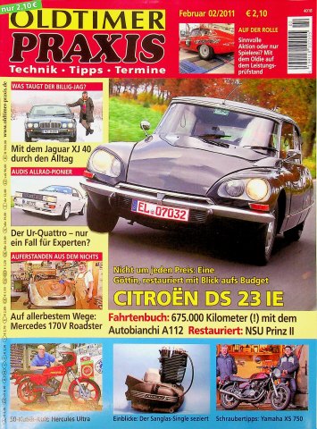 Deckblatt Oldtimer Praxis (02/2011)